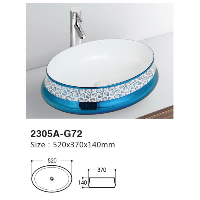 bathroom ceramic countertop basin art basin