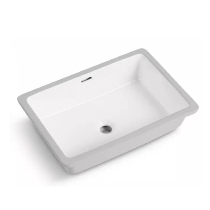 Built-in deep square ceramic undermount basin