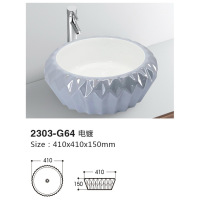 Colorful ceramic washbasin