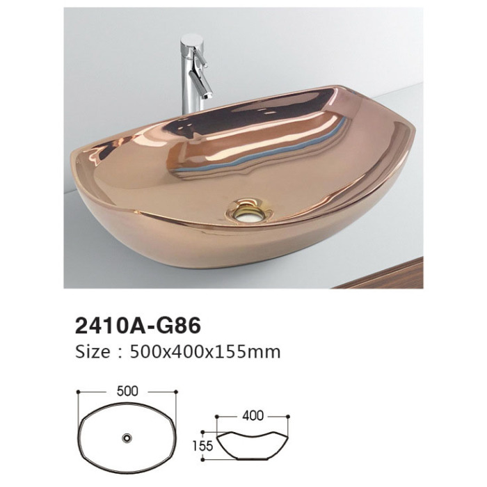 Electroplating Art Basin Bathroom