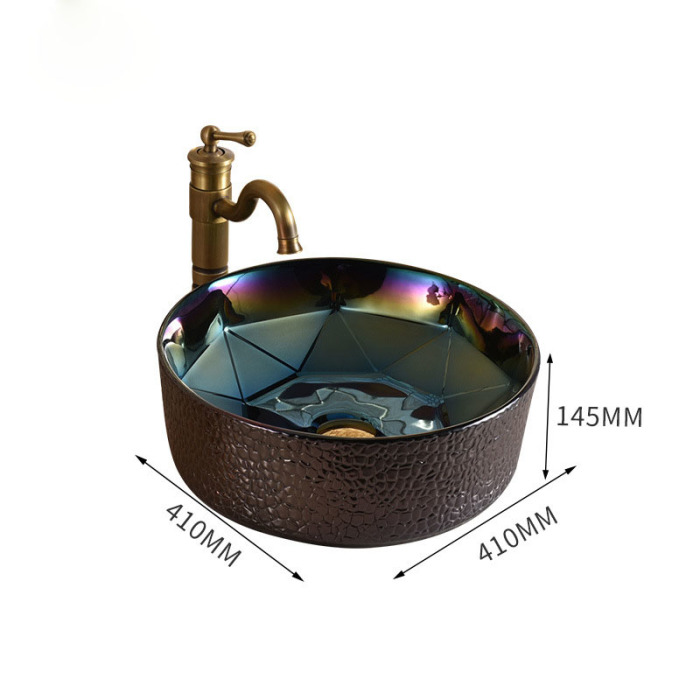 Round Art Vintage Basin