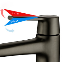 black washbasin faucet