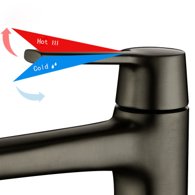 black washbasin faucet