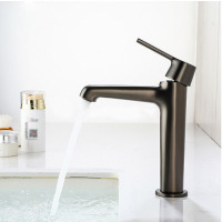 black washbasin faucet