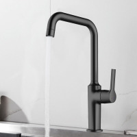 Brushed stainless steel faucet