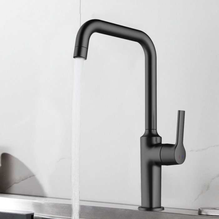 Brushed stainless steel faucet