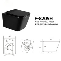 Ceramic one-piece toilet