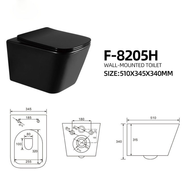 Ceramic one-piece toilet