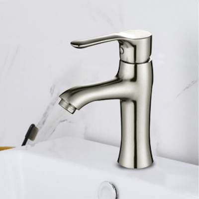 Household bath basin faucet single hole hot and cold water faucet washbasin