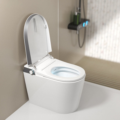 Household tankless ceramic toilet