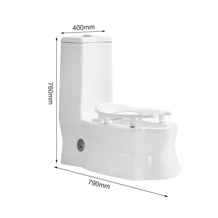 Intelligent toilet automatically flips the lid and heats and dries