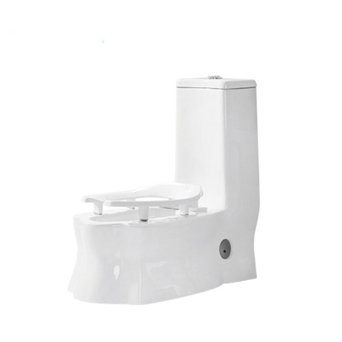 Intelligent toilet automatically flips the lid and heats and dries