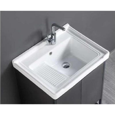 Marble double basin vanity