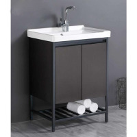 Marble double basin vanity