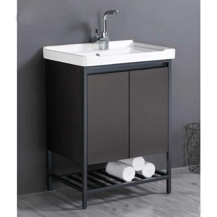 Marble double basin vanity