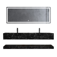 Smart luminous bathroom mirror with frame