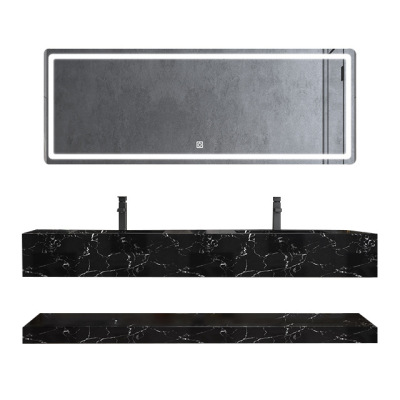 Smart luminous bathroom mirror with frame