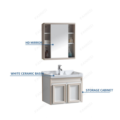 Space aluminum bathroom cabinet