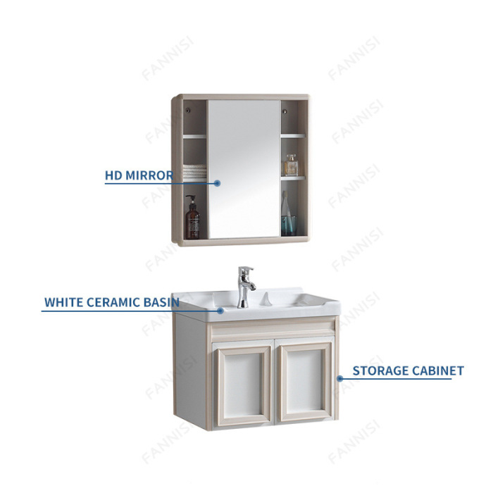 Space aluminum bathroom cabinet
