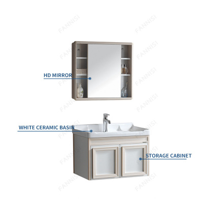 Space aluminum bathroom cabinet