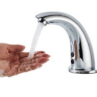 Single hole basin faucet hot and cold